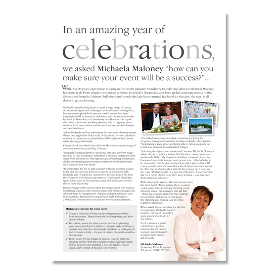 Our Work: Strawberry Event Company